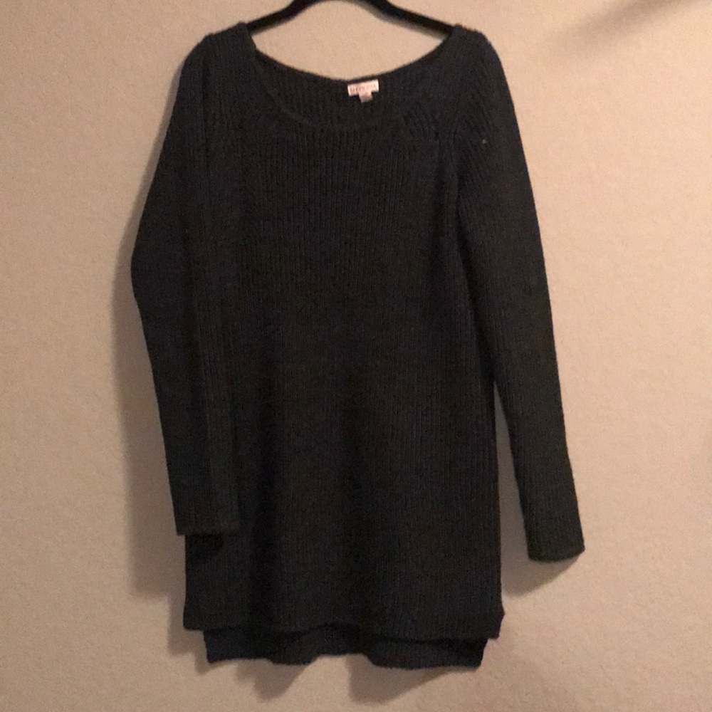 Gray black sweater